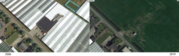 Elementen in het landschap zoeken met Google Earth